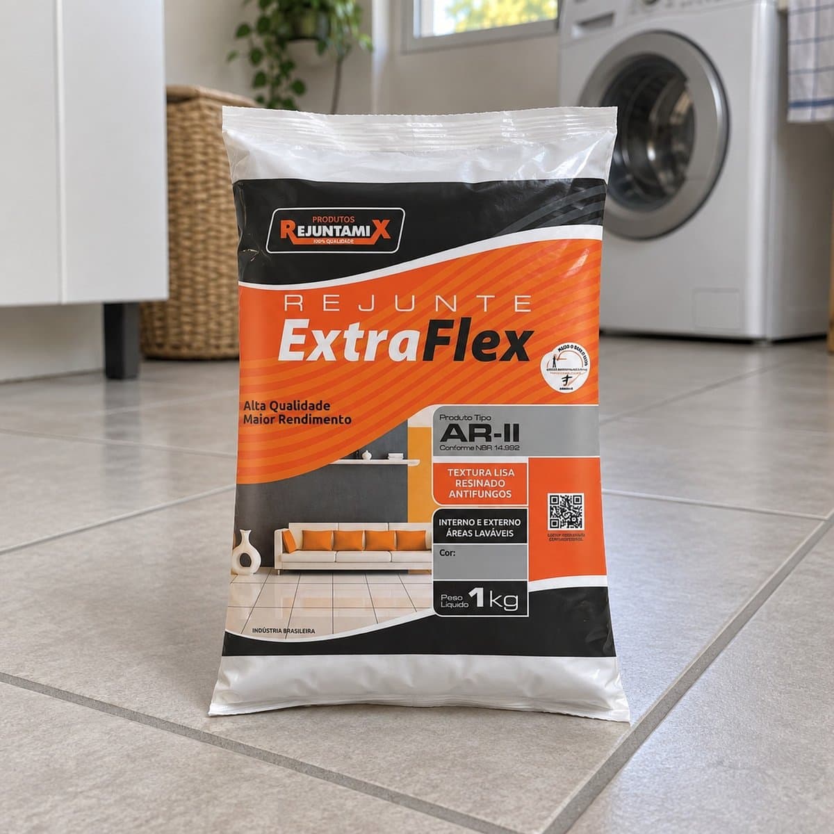 Rejuntamix Rejunte Extraflex AR-II — Cinza, 1 kg